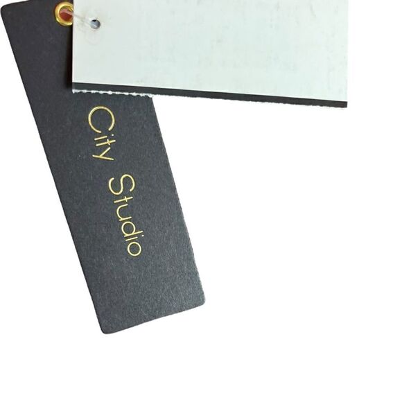 NWT City Studio Soft Peach Short Sleeve Mini Fit And Flare Dress, Size M - Picture 7 of 10